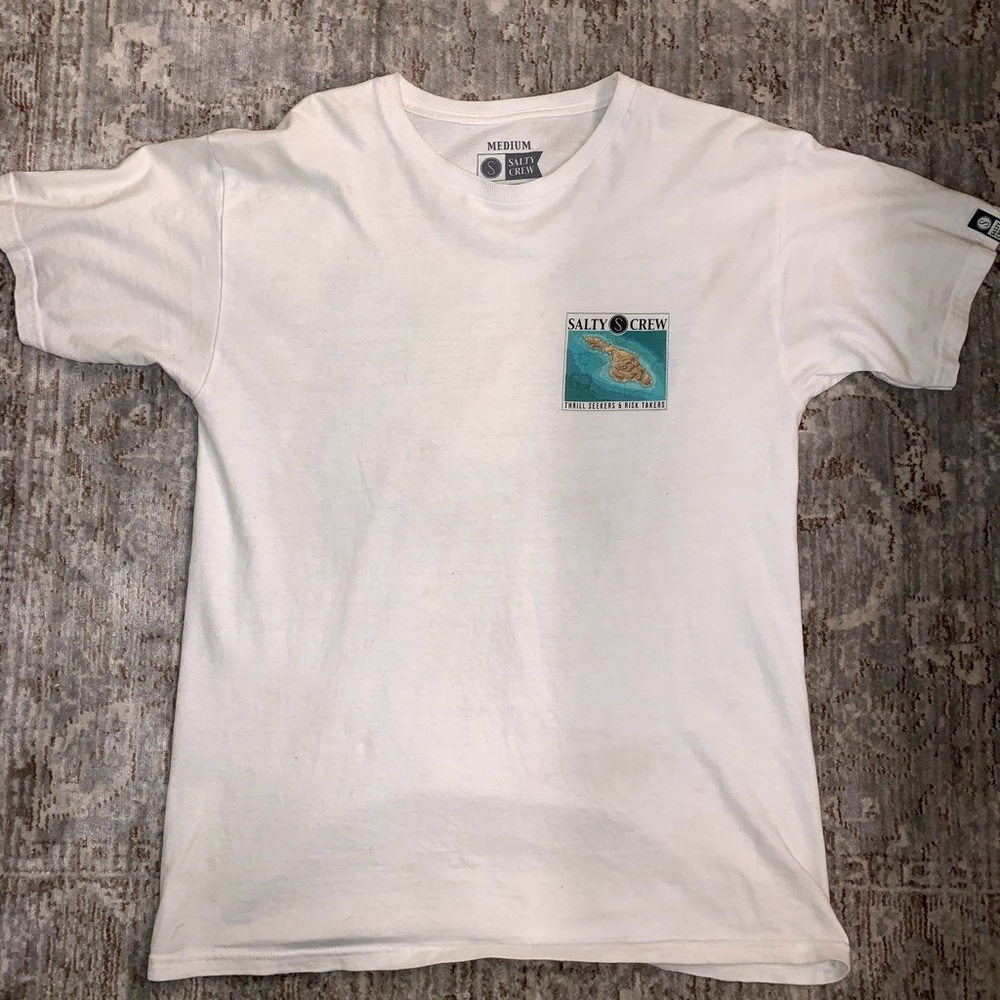 Salty Crew Catalina Island geographic map T-Shirt